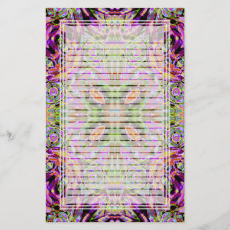 Purple Kaleidoscope Lined Stationery