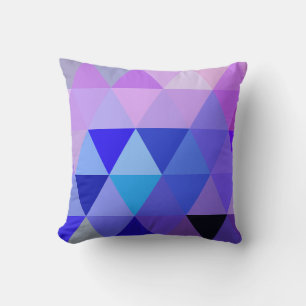 Purple Kaleidoscope Throw Pillow