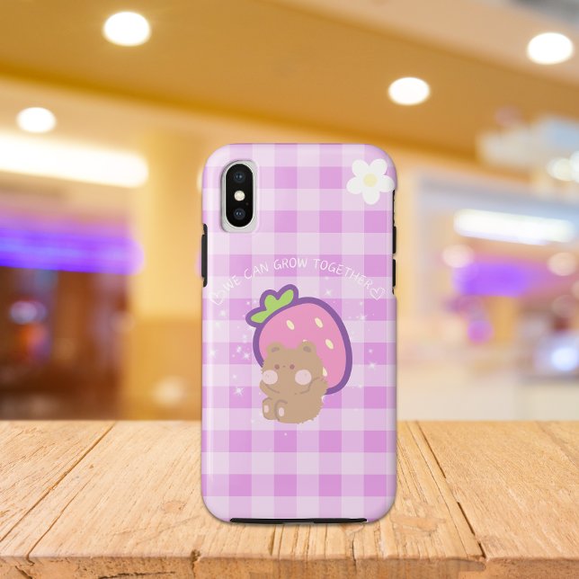 Purple Kawaii Bear Aesthetic  Case-Mate iPhone Case (Creator Uploaded)