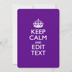 Purple Keep Calm And Have Your Text Easily