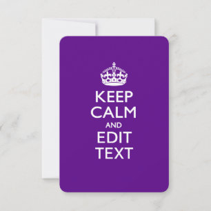 Purple Keep Calm And Have Your Text Easily