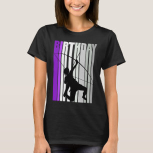 Purple Kid Archery Birthday Colourful Training Tra T-Shirt
