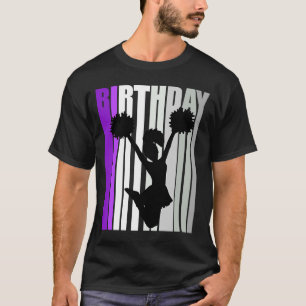Purple Kid Cheerleading Birthday Colourful Trainin T-Shirt