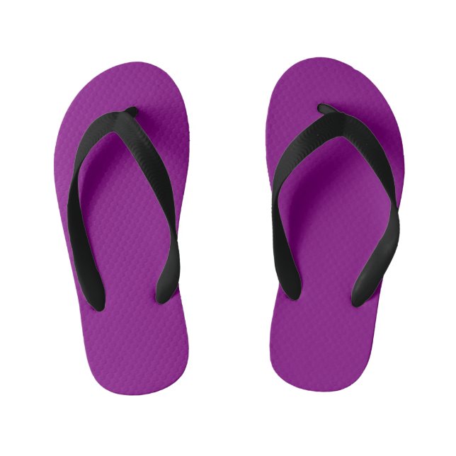 Purple Kid's Thongs (Footbed)