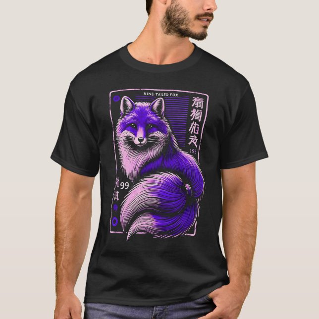 purple kitsune T-Shirt (Front)
