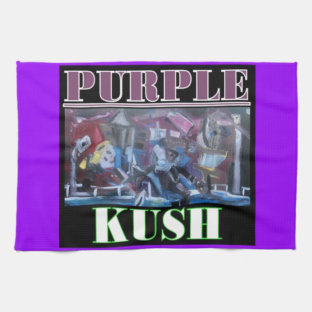 PURPLE KUSH TEA TOWEL (Horizontal)