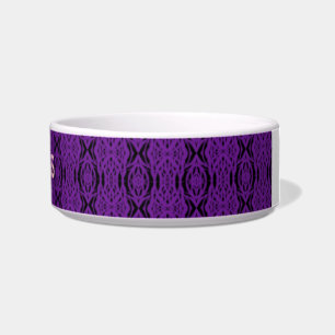 Purple Lace Pet Bowl