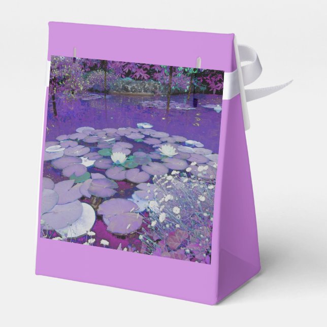 Purple Lake Dreaming Favour Box (Back Side)