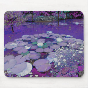 Purple Lake Dreaming Mouse Pad