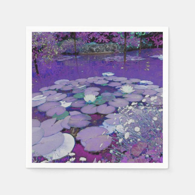 Purple Lake Dreaming Napkin (Front)