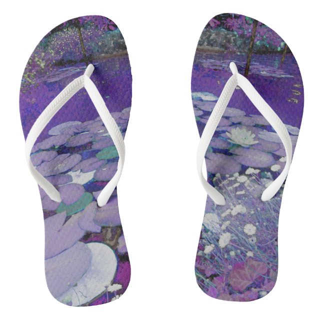 Purple Lake Dreaming Thongs (Footbed)
