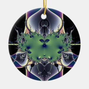 Purple Lamp Ceramic Ornament