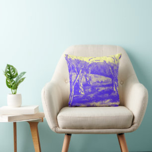 Purple Lands Yellow Skies Cushion