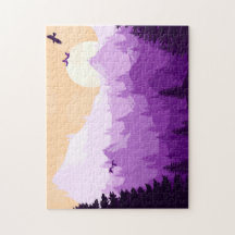Purple Landscape Puzzle