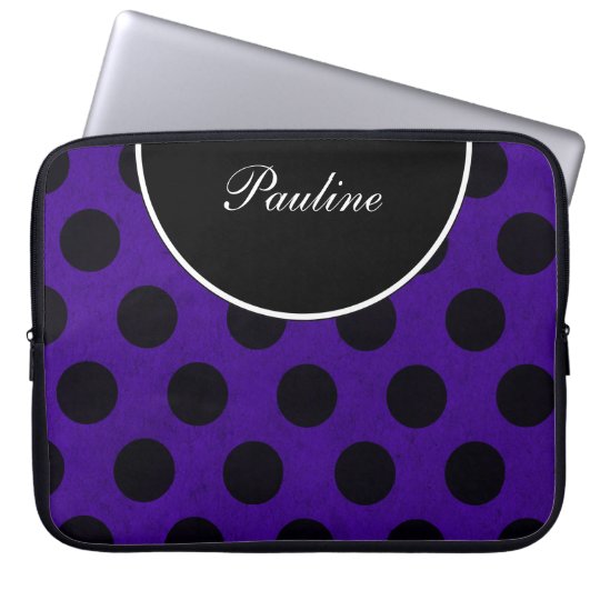 Purple Laptop Monogram Sleeves