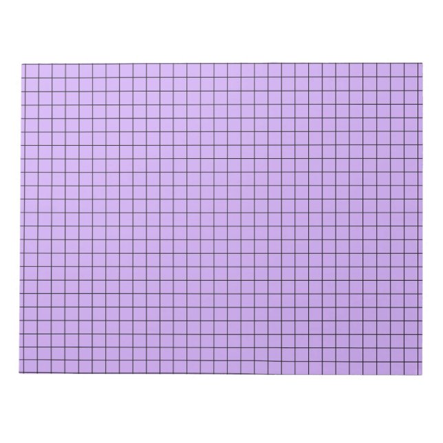 Purple Large Graph Paper Notepad (Front)
