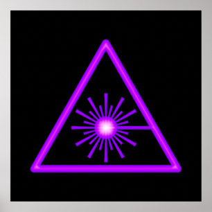 Purple Laser Symbol Poster