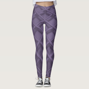 Purple Lattice Leggings