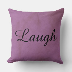 Purple Laugh Decorative Pillow