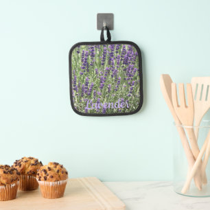 Purple Lavender Blooms Floral Pot Holder
