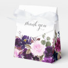 Purple Lavender Floral Boho Wedding Favour box