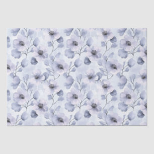 Purple Lavender Floral Bridal Shower Tissue Paper