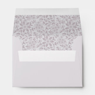 Purple Lavender Floral Flower Address Envelope