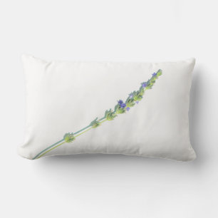Purple Lavender Flower Throw Pillow Cushion