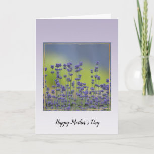 Purple Lavender Flowers Beautiful Moments    Card