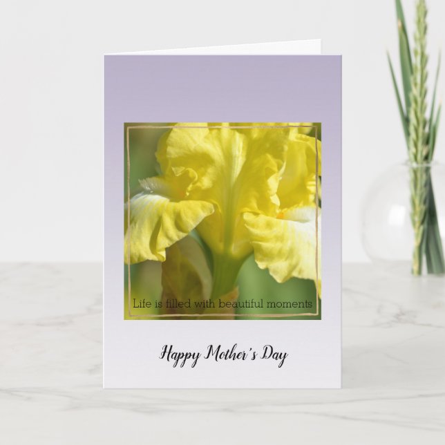 Purple Lavender Flowers Beautiful Moments    Card (Front)