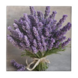 Purple Lavender Flowers Bouquet Ceramic Tile<br><div class="desc">Lavender flowers</div>