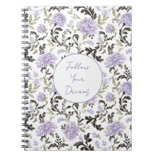 Purple Lavender Flowers   Notebook