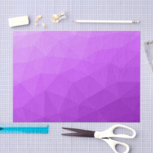Purple lavender gradient geometric mesh pattern tissue paper