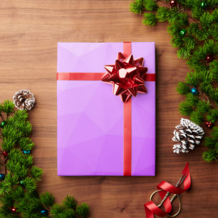 Purple lavender gradient geometric mesh pattern wrapping paper