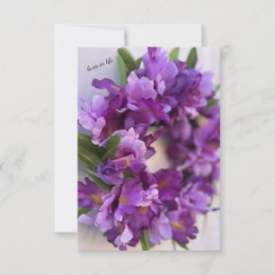 Purple & lavender Iris  Card