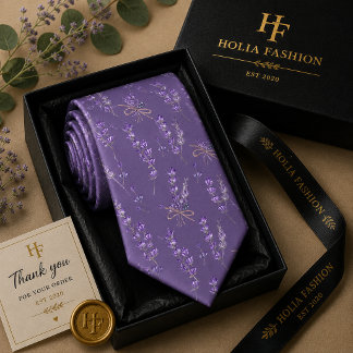 Purple Lavender Neck Tie