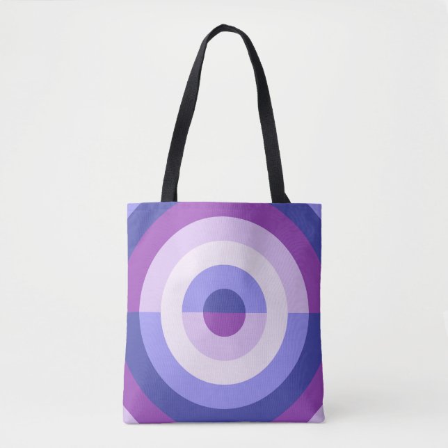 Purple Lavender Orbit Tote Bag (Front)