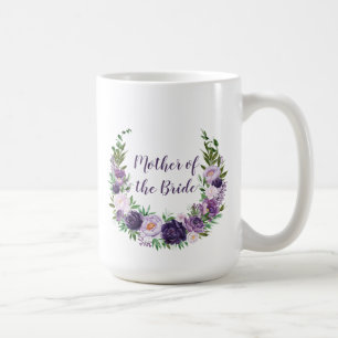 Purple, Lavender, Pink Roses Mother of the Bride Coffee Mug