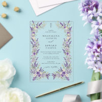 Purple Lavender Rose Regency Floral Garden Wedding
