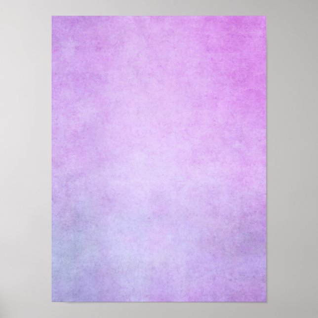 Purple Lavender Watercolor Parchment Background Poster (Front)