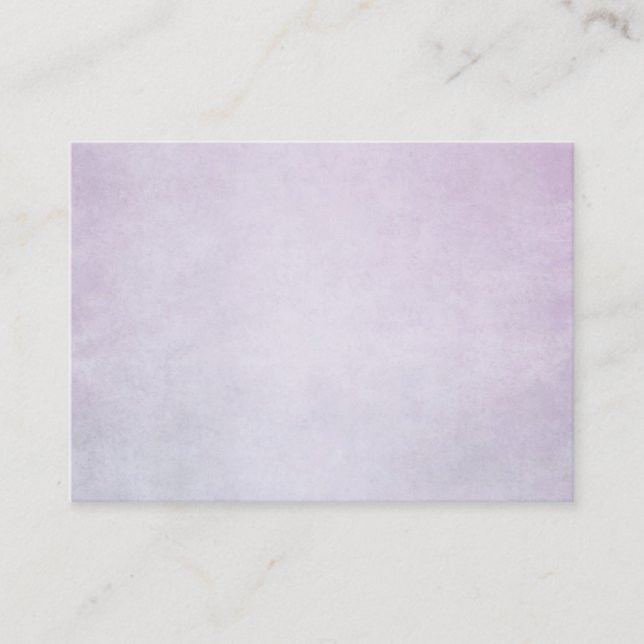 Purple Lavender Watercolor Personalised Background Business Card (Front)