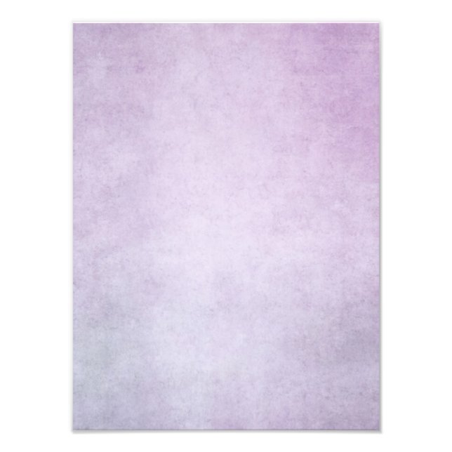 Purple Lavender Watercolor Personalised Background Photo Print (Front)