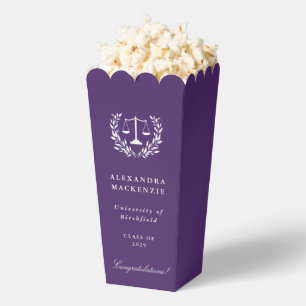 Purple Law Scales + Laurel Wreath Graduation Favour Box