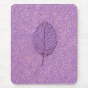 Purple Leaf fossil Mouse Pad