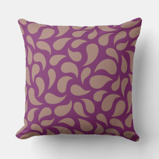 Purple Leaf Graphic  Cushion