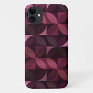 Purple Leaf Modern Pattern iPhone 11 Case