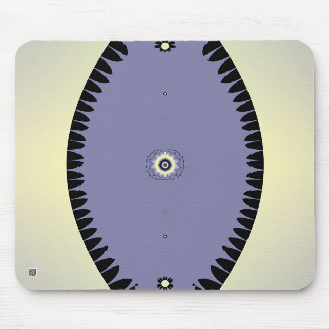 Purple Leaf Mouse Pad (Front)