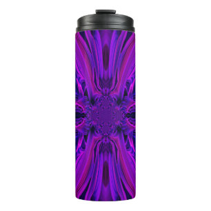 Purple Leaf Thermal Tumbler