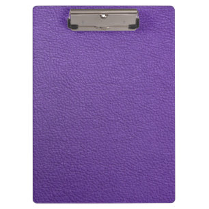 Purple leather  clipboard