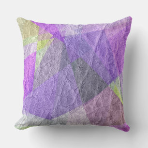Purple Leather Cushion